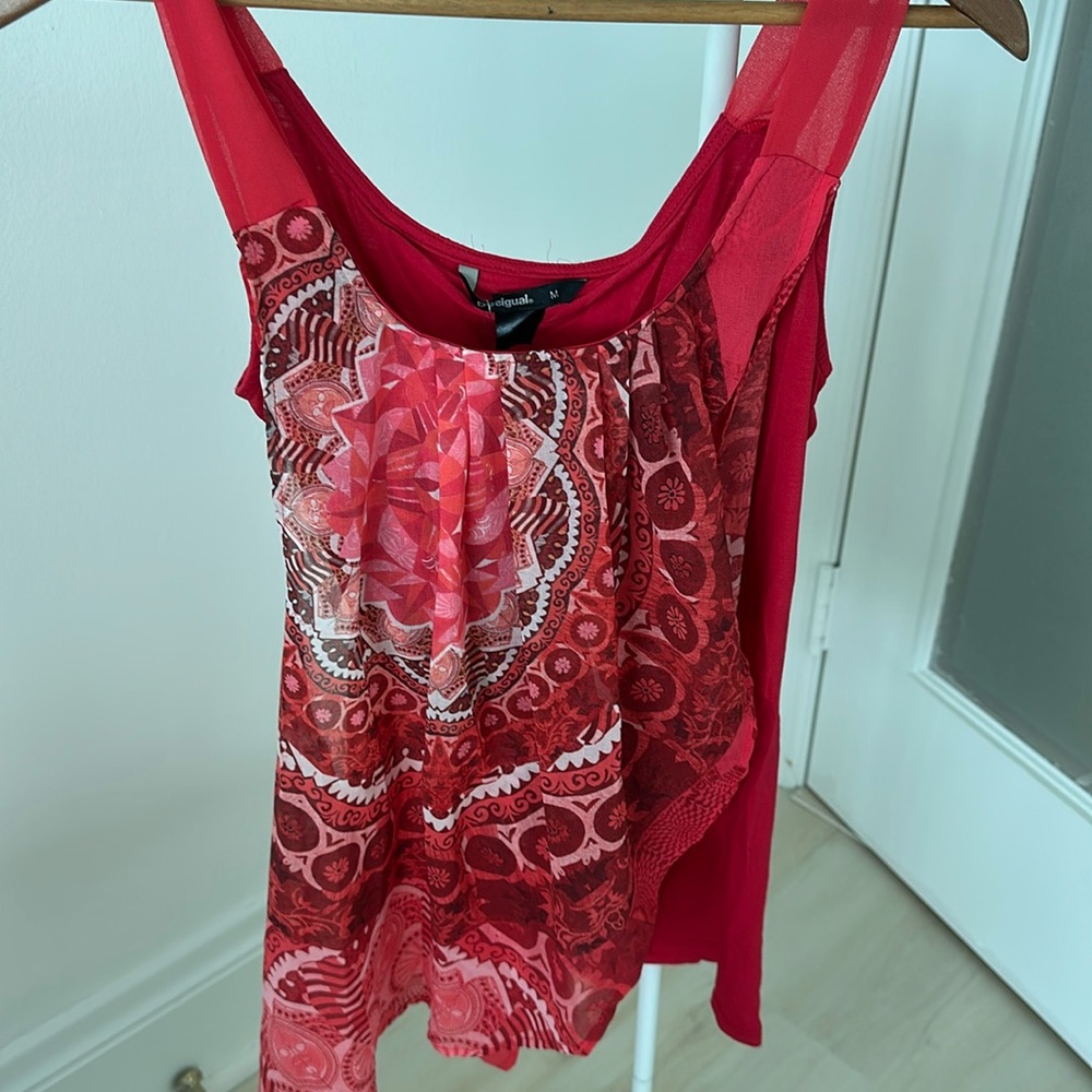 Red blouse